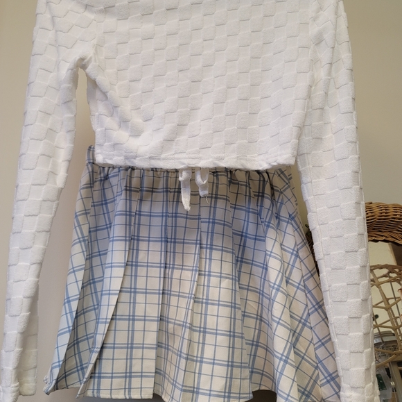 GARAGE Jupe Brittany Pleated Skirt White Serenity 😍 - Picture 3 of 9